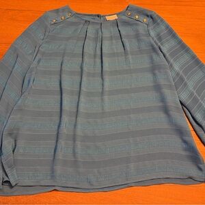 Liz Claiborne Teal Blouse with Button Details